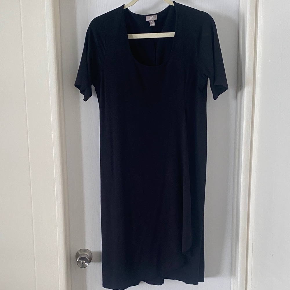 🌺3/$18 Sale J.Jill Wearever Collection Black Midi Dress